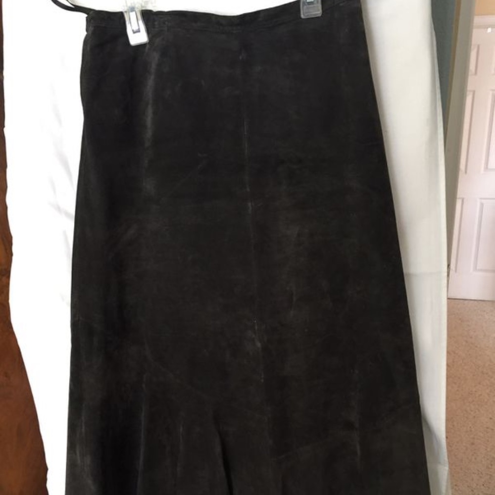 Suede Skirt, Midi, Chicos